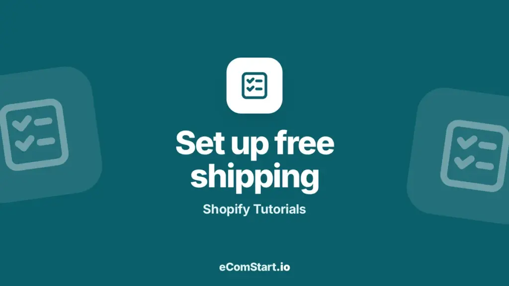 Set up free shipping - guide cover