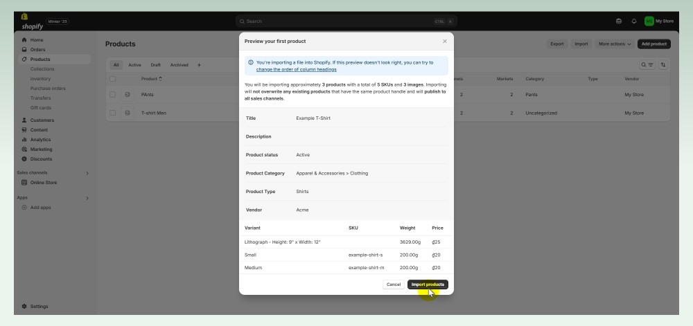 import-shopify-products