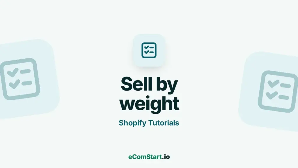 Sell by weight - guide cover