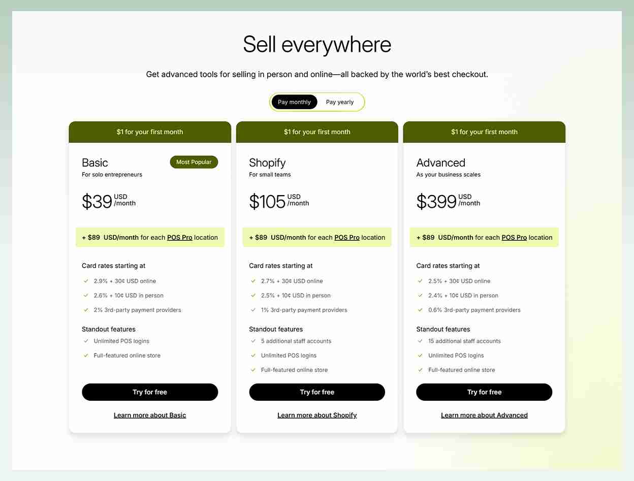 Shopify-POS-pricing-plans