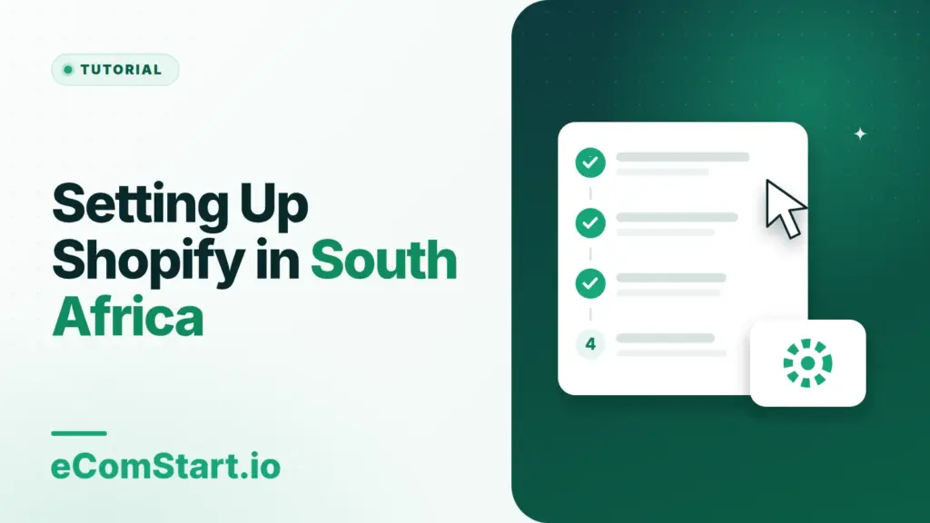 Setting Up Shopify in South Africa. Cover image showing a numbered checklist of steps.