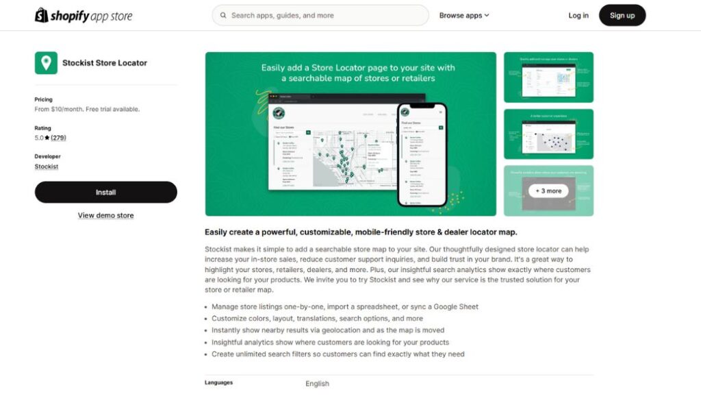 get customer location on shopify app stockist store locator