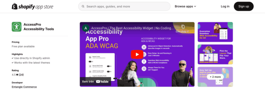 shopify accessibility apps