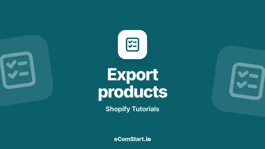 Export products - guide cover