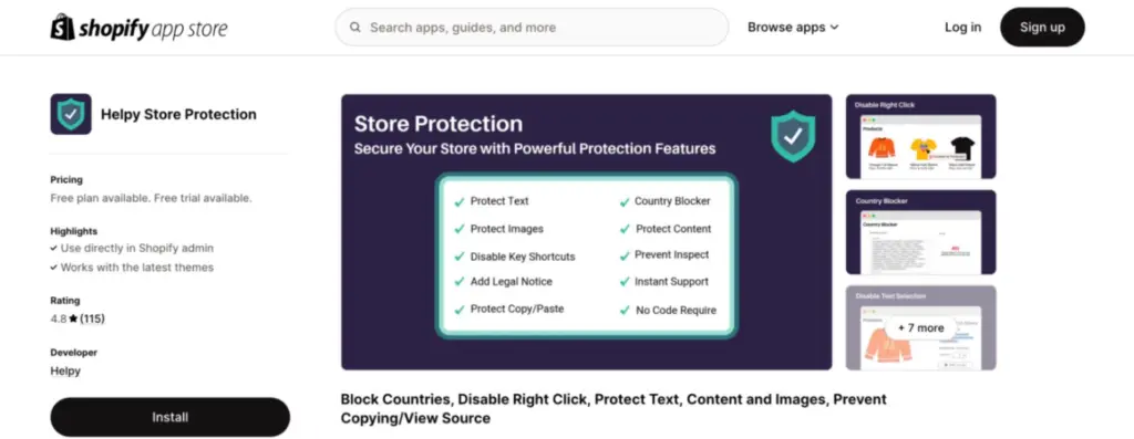 shopify sorting disabler app