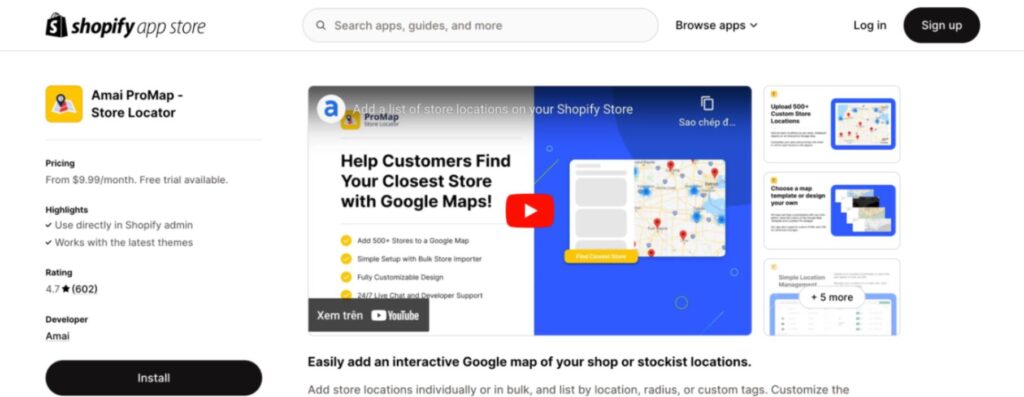 shopify store locator 