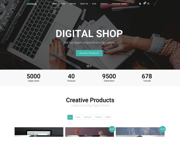 how to create a website to sell digital products