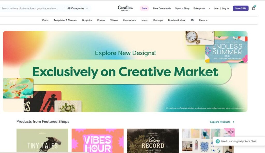 how to create digital products platforms creative market