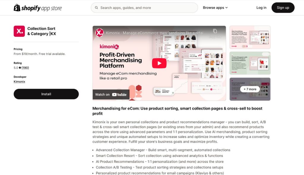 shopify product sorting apps