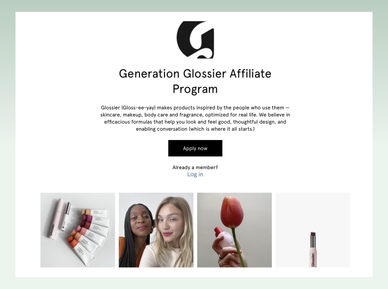 Example of how to promote a product online_Glossier
