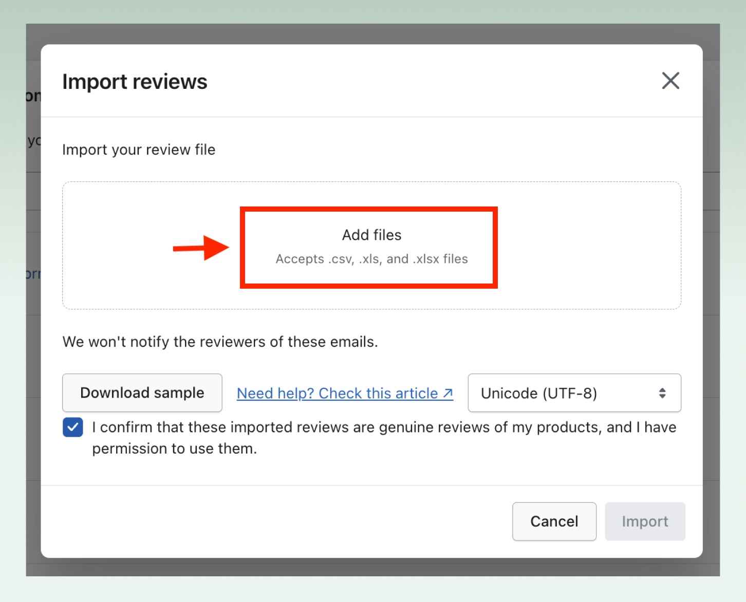 Upload-your-CSV-file-how-to-import-reviews-from-cj-dropshipping-to-shopify