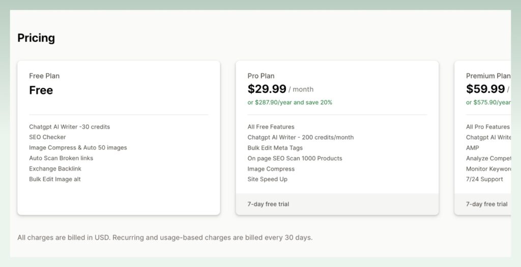 SEOAnt-pricing