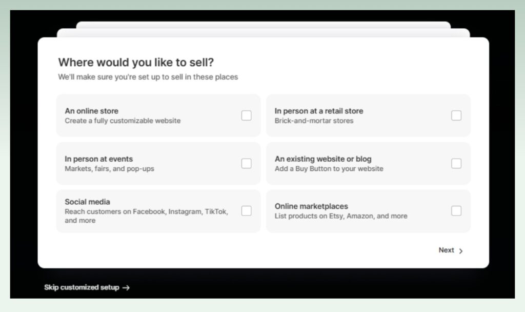 shopify-customized-setup
