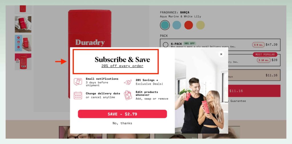 Product-subscription-upgrade-upselling-examples