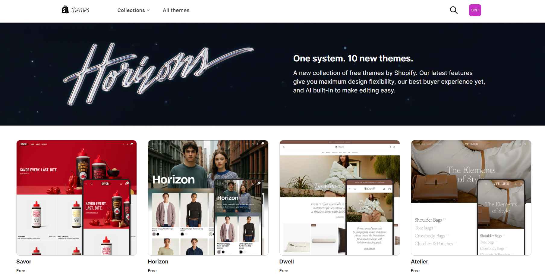 horizon-theme-collection