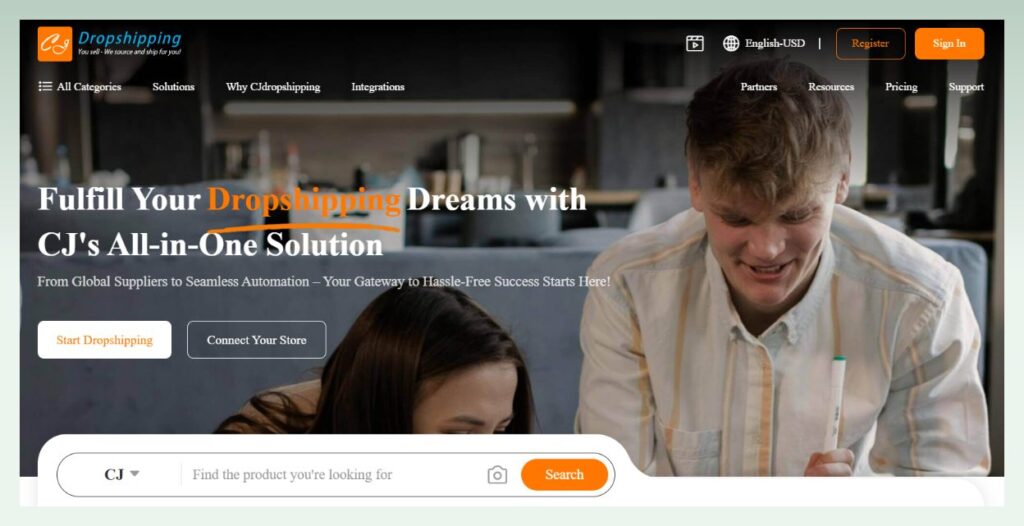 CJDropshipping - best Shopify dropshipping agent