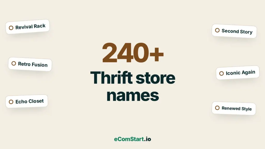 Thrift store names - name ideas cover