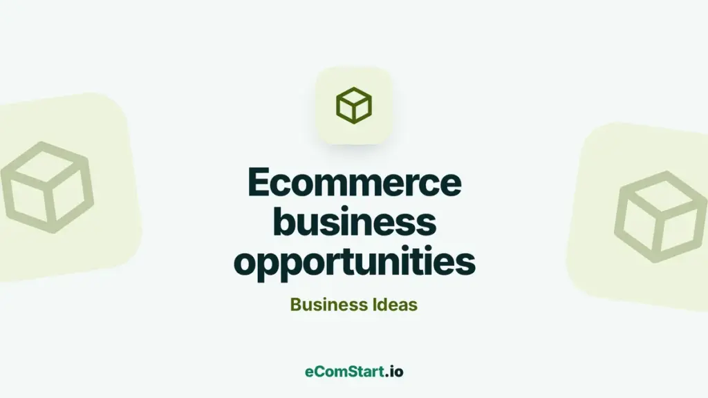Ecommerce business opportunities - guide cover