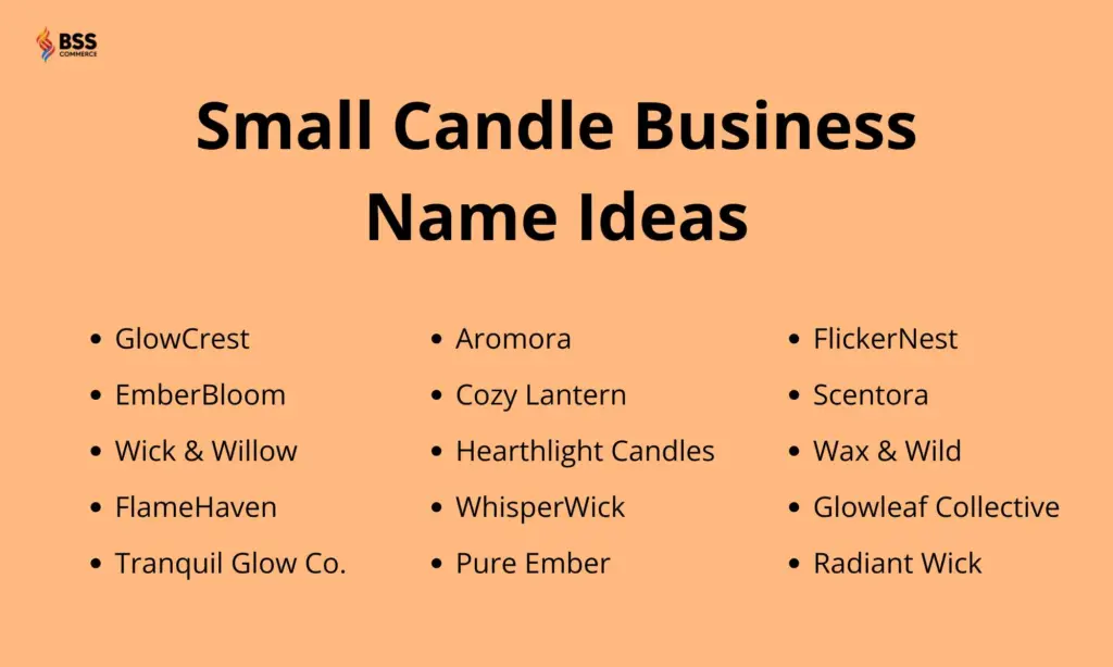 small candle business name ideas