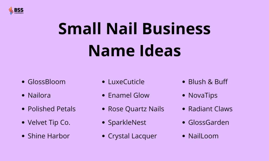 small nail business name ideas
