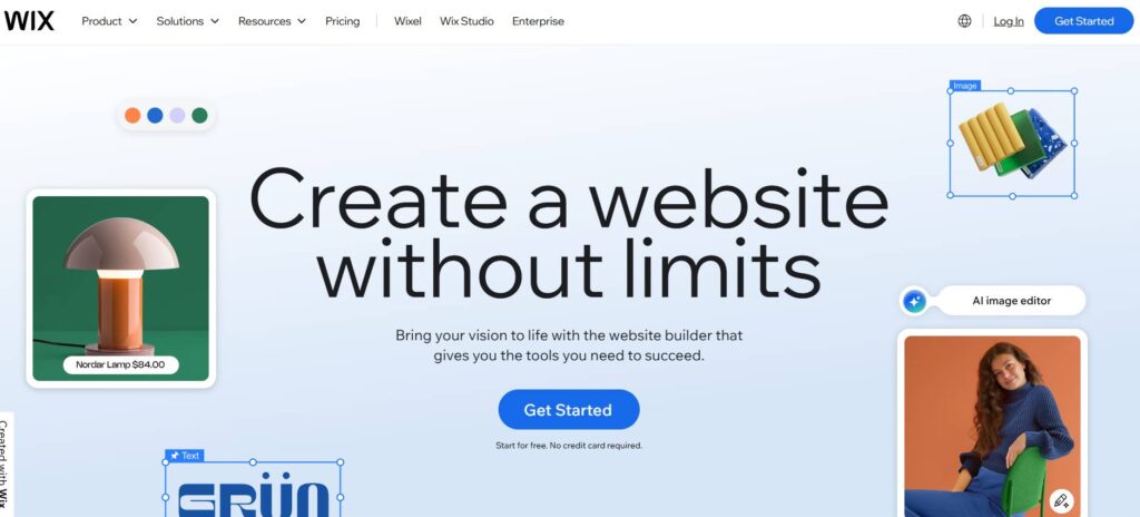 Wix - best websites to sell jewelry