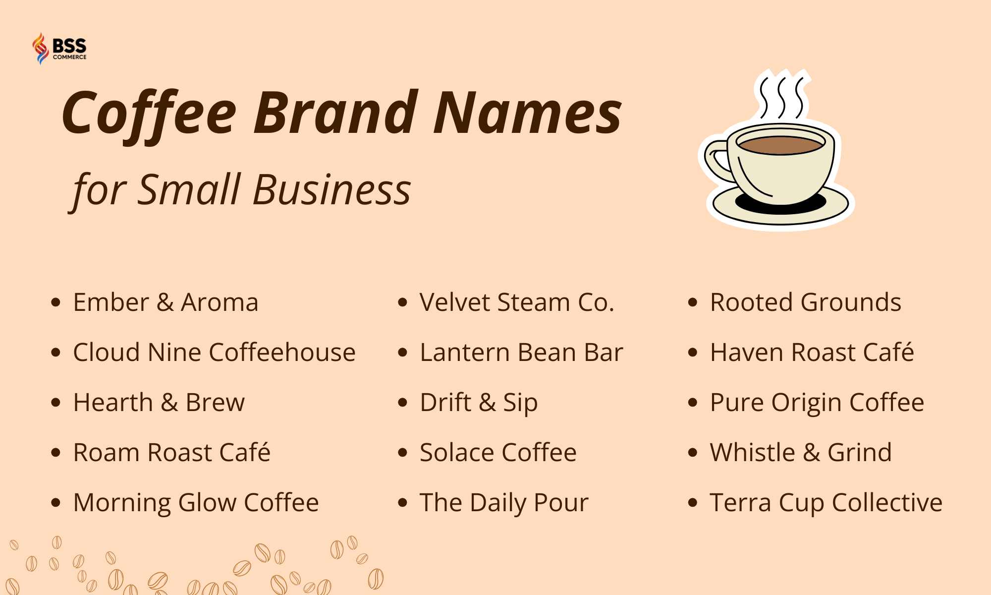 small coffee shop name ideas