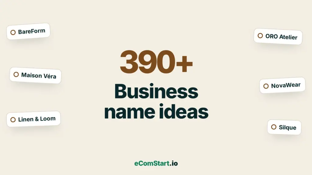 Business name ideas cover