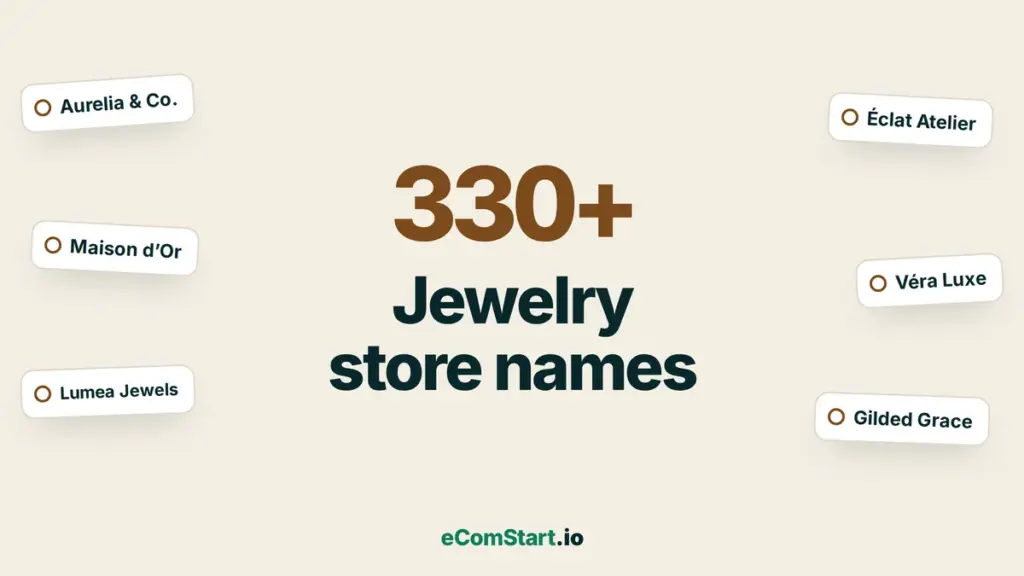 Jewelry store names - name ideas cover