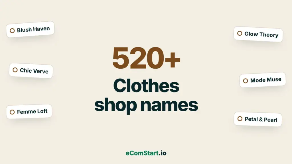 Clothes shop names - name ideas cover