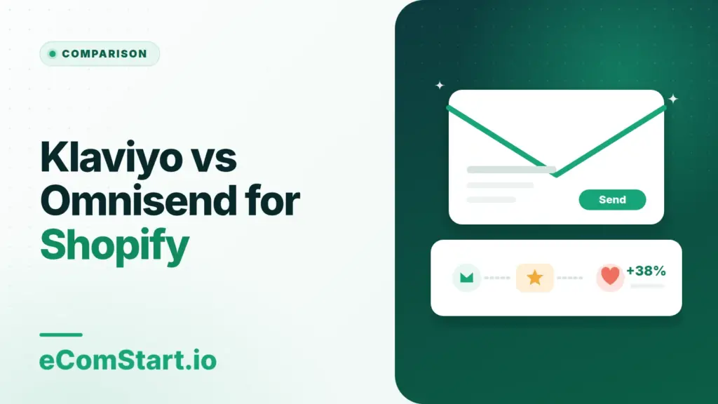 Klaviyo vs Omnisend for Shopify. Cover image showing an email campaign and automation flow.